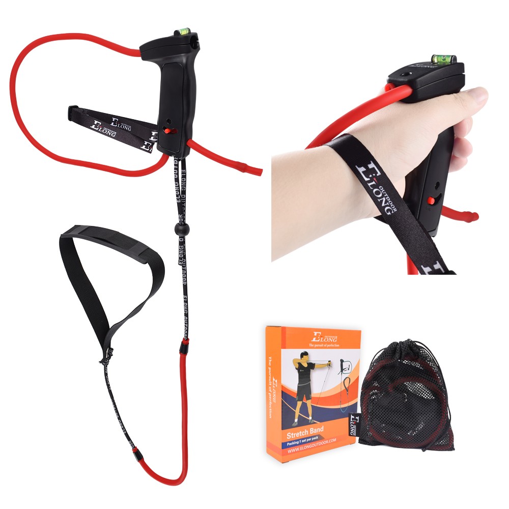 Archery Bow Trainer Draw Training Aid Device Strength Stretch Band Shooting