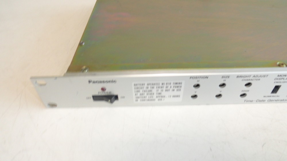 Panasonic Time Date Generator Model Wj-810