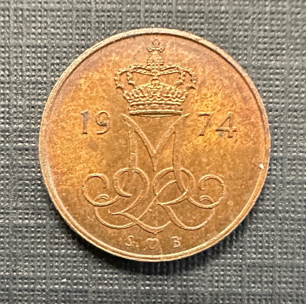 1974 DANMARK 5 ORE COIN