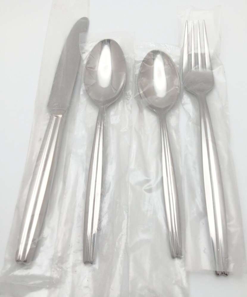 Reed & Barton Tate 4 Piece Server Hostess Set 18/10 Stainless Glossy Flatware