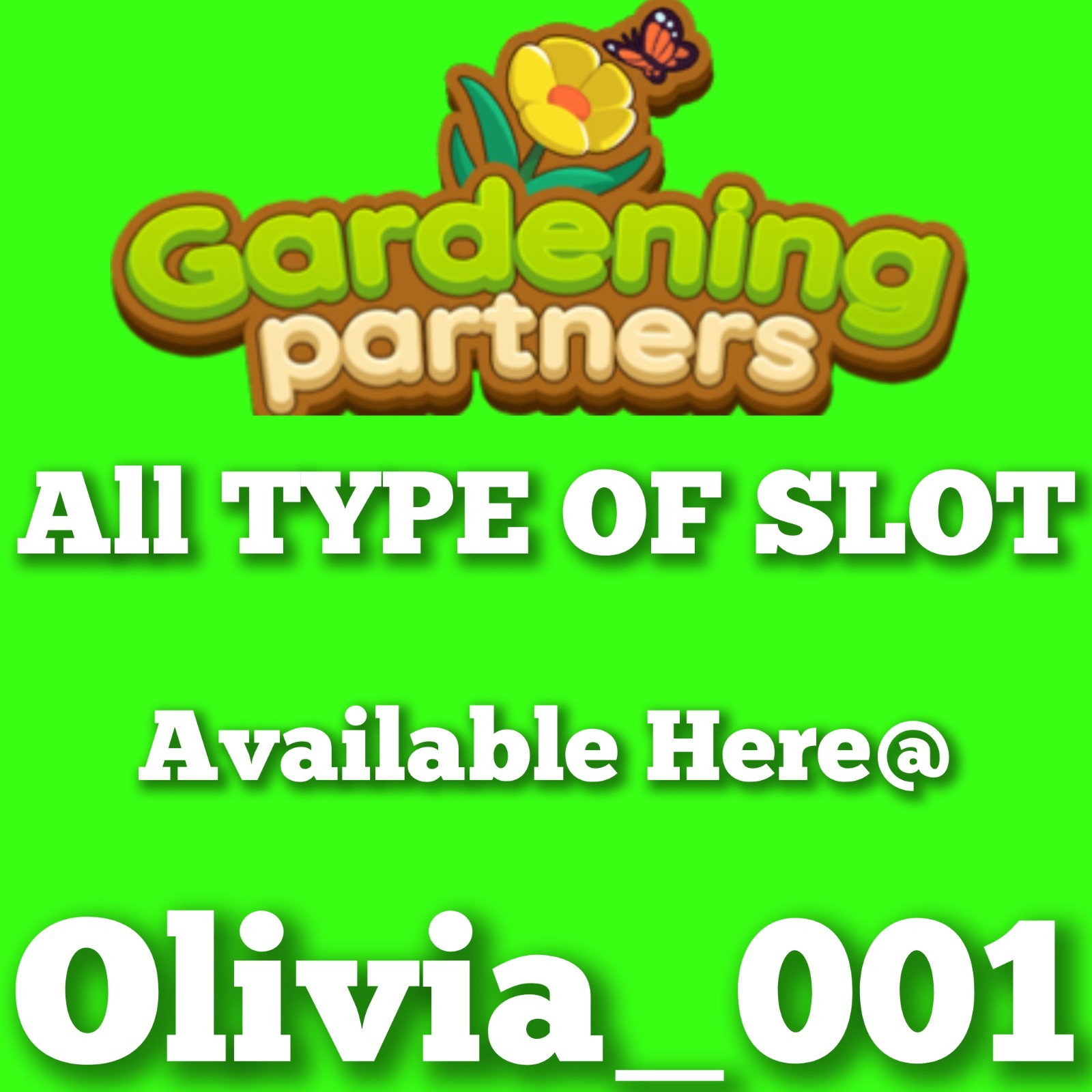 Mono_Poly_Go GARDENING PARTNERS EVENT :- All Type Of Slots :- 100% GUARANTE
