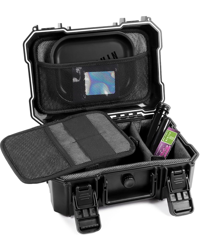 OZCHIN Large Smell Proof Box with Lock - Waterproof, Crushproof Container