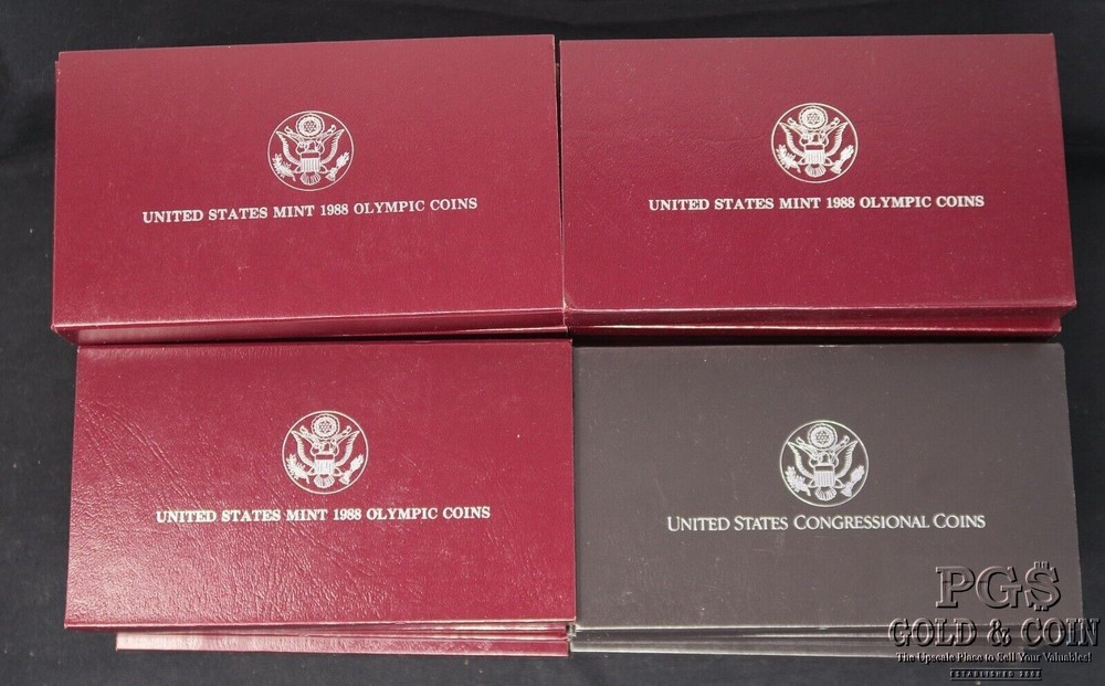 (85) Assorted Empty US Mint Boxes + COA's Mint and Proof 25359