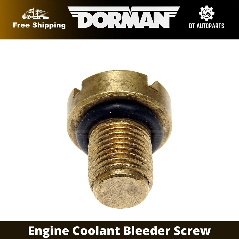 For 2016-2017 BMW M2 Dorman Engine Coolant Bleeder Screw