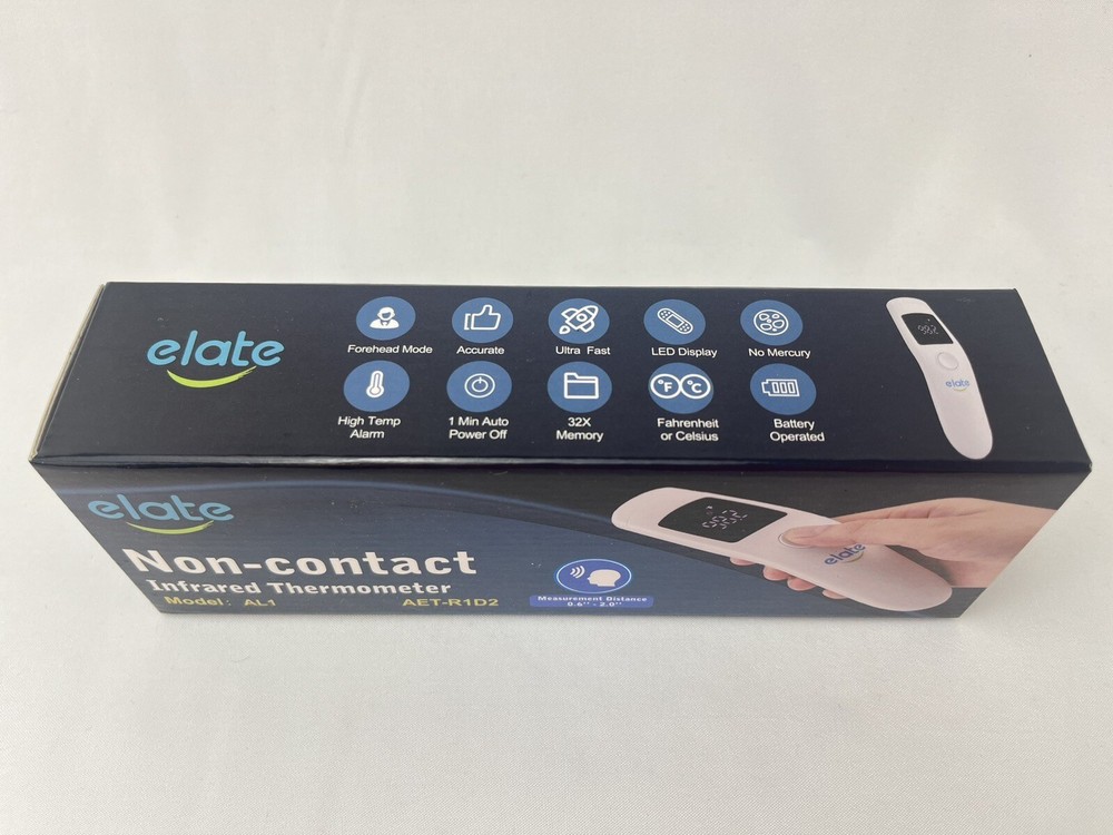 Elate No-Touch Forehead Thermometer Non-Contact Touchless Digital Display