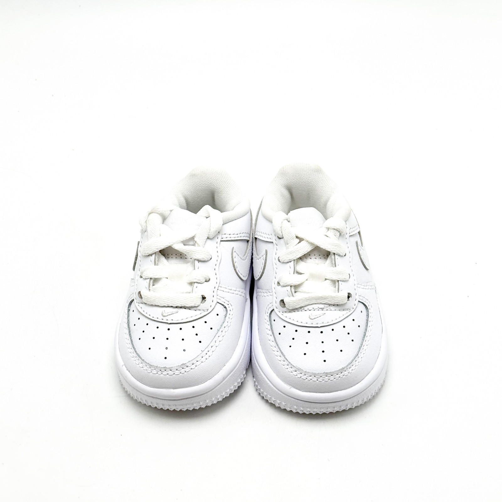 *NEW* TODDLER BABY NIKE AIR FORCE 1 LOW (TD) WHITE / WHITE (IF1674 100) 👍