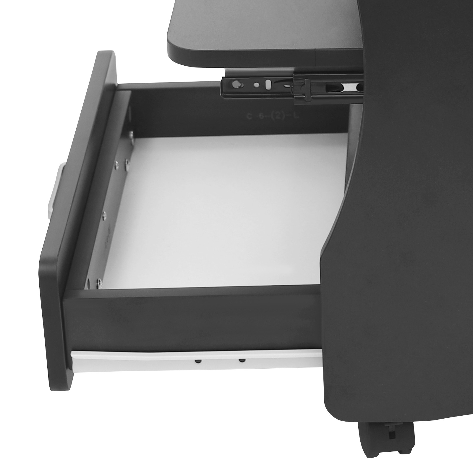 Pedicure Foot Rest 3-Tier Storage Swivel Wheels for Salon Nail Care FootRest