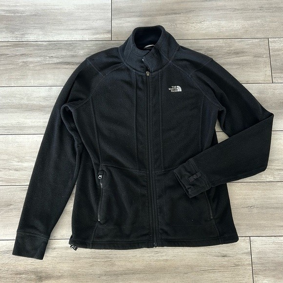 The North Face black fleece jacket size medium