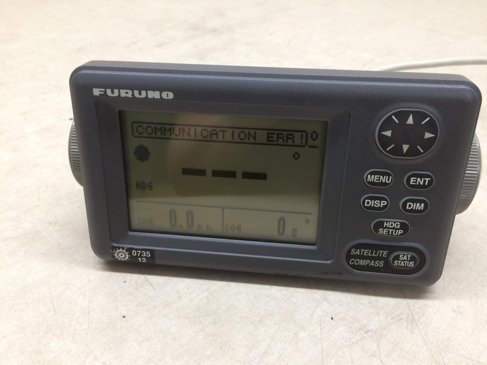 Furuno SC-502 Satellite Compass V2.01 Display Head Screen Button