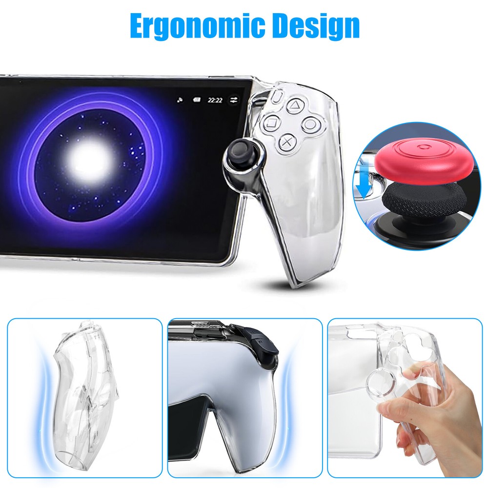 Clear Case & Screen Protector for PS5 Playstation Portal Handheld Remote Player