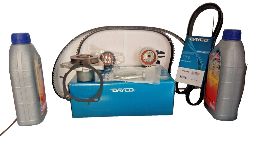 Water pump distribution kit belt services for Lancia Delta III-Musa 1.6 DMJT