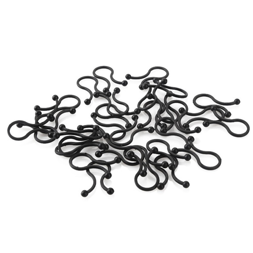 100 Pcs Plastic Cord Management Clip Desktop Fixed Data Cable Clips