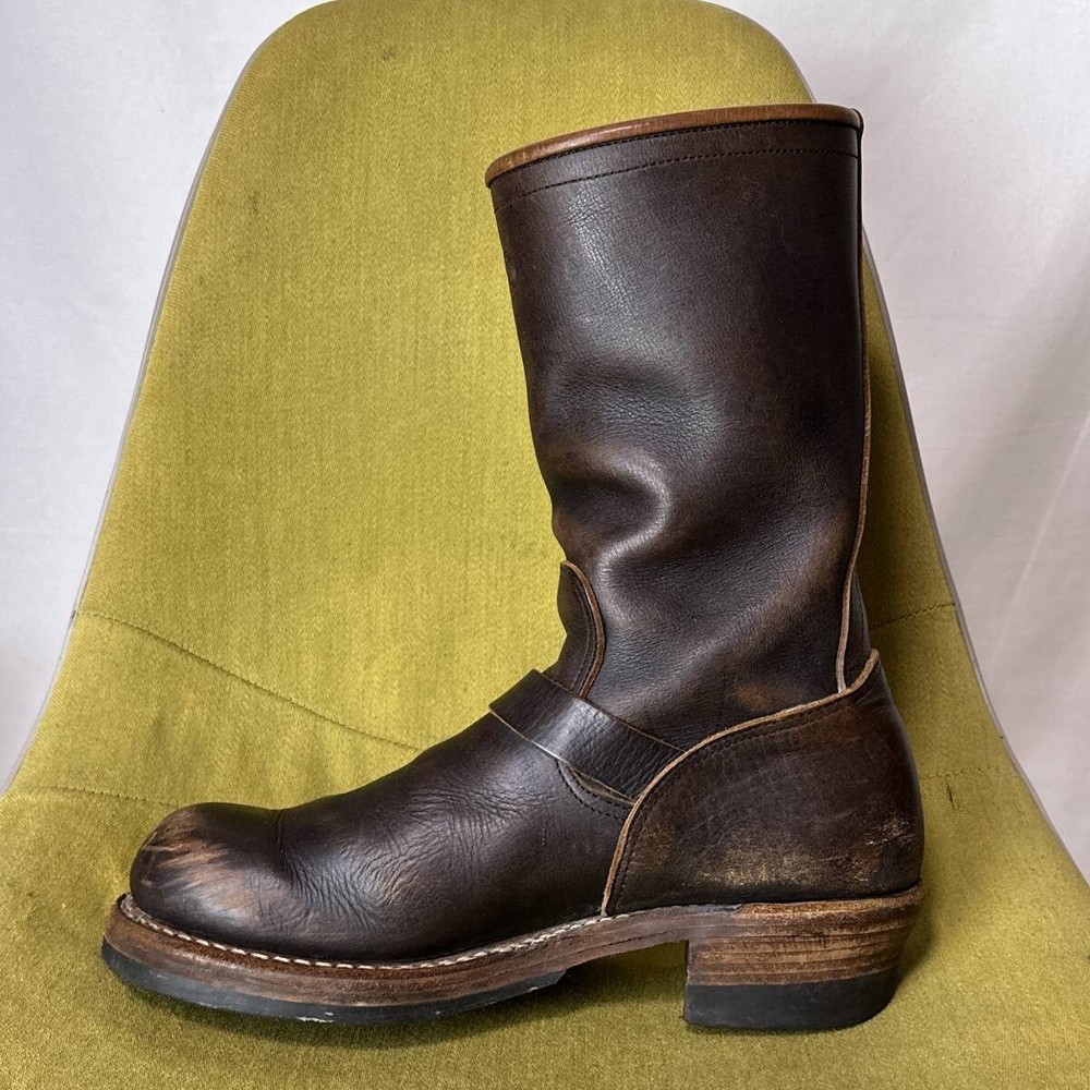 LOST CONTROL Boots Engineer Boots Leather Brown Size 9