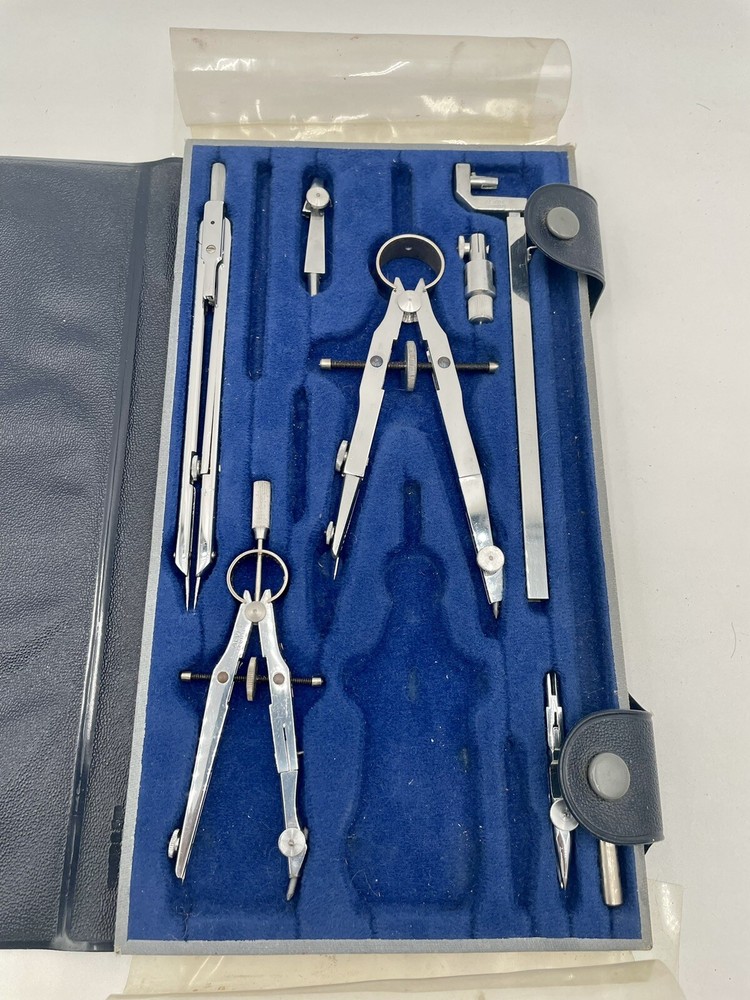 Vintage ALVIN 980 Precision Drawing Set Germany “ Missing Pieces “