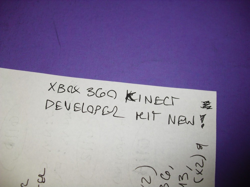 Microsoft Xbox 360 Kinect Developer Kit BRAND NEW & complete in original box Dev