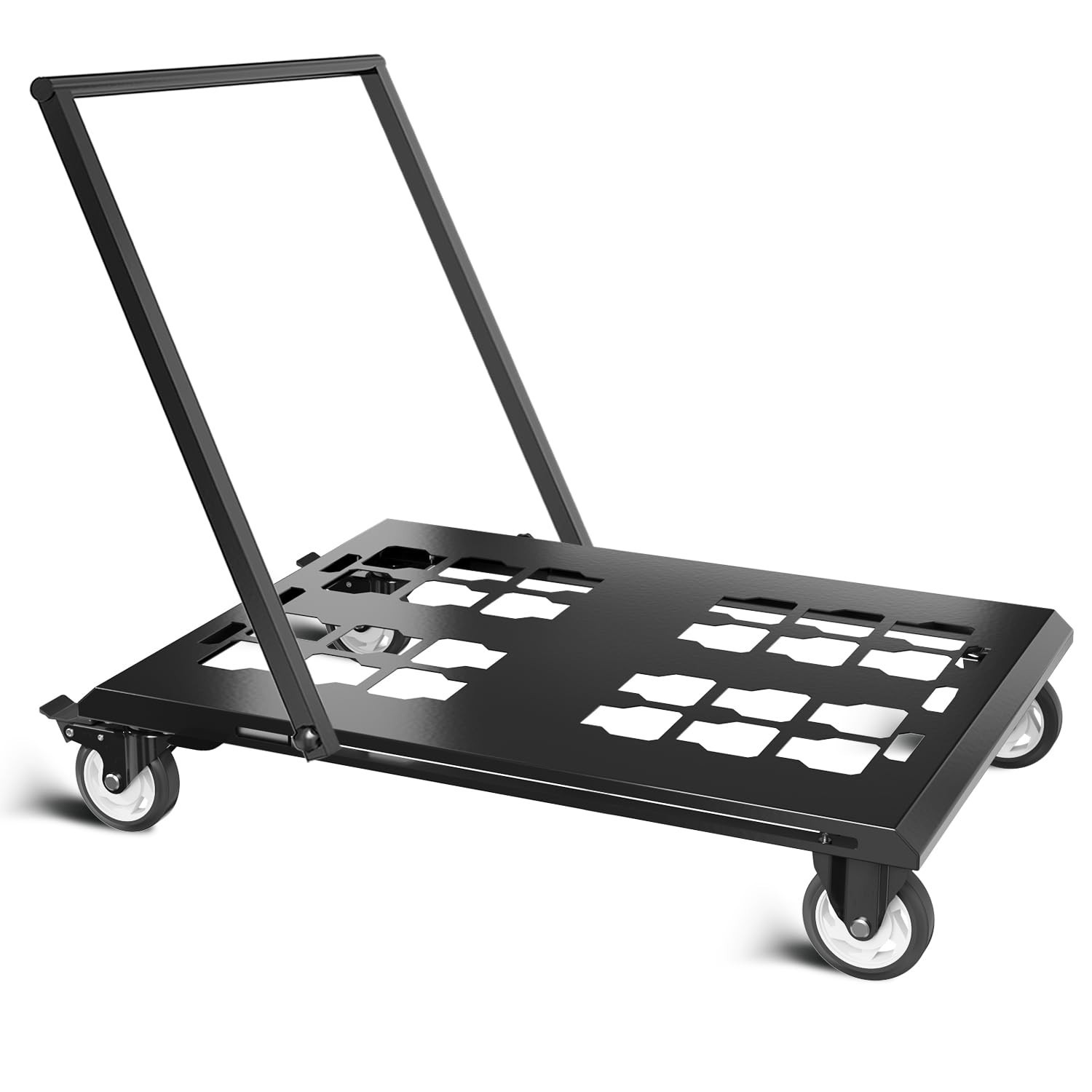 Heavy Duty Toolbox Dolly with Handle,forMilWaukee Packout Toolbox,Double Storage