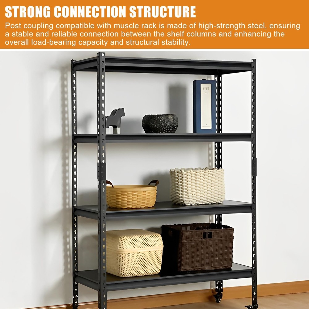 4 PCS Post Coupling Compatible With Muscle Rack Connector 1.25 Inch Coupler