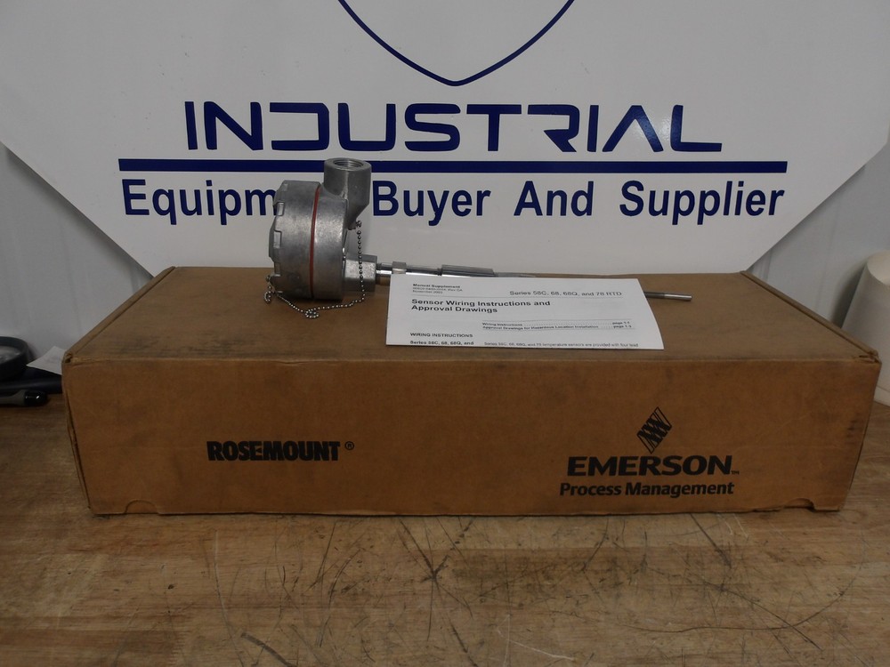 EMERSON ROSEMOUNT TEMPERATURE SENSOR, #931122G NIB
