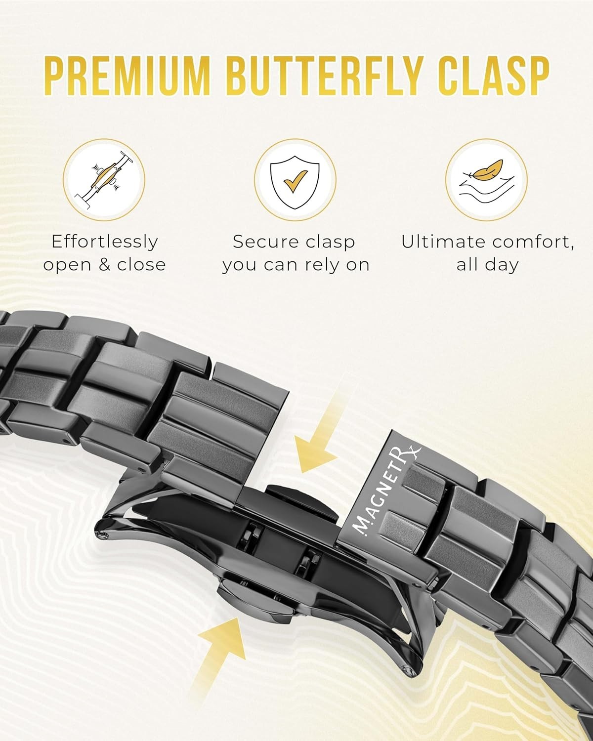 MagnetRX® Magnetic Bracelets for Men EllipseMAX 5X Strength 5,000 Gauss Magnets