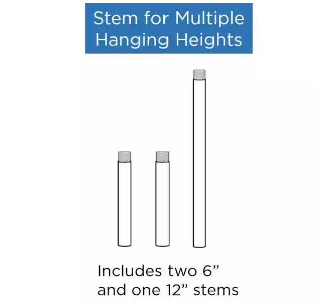 Progress Lighting Stem Extension Kit in A Soft Gold Finish
