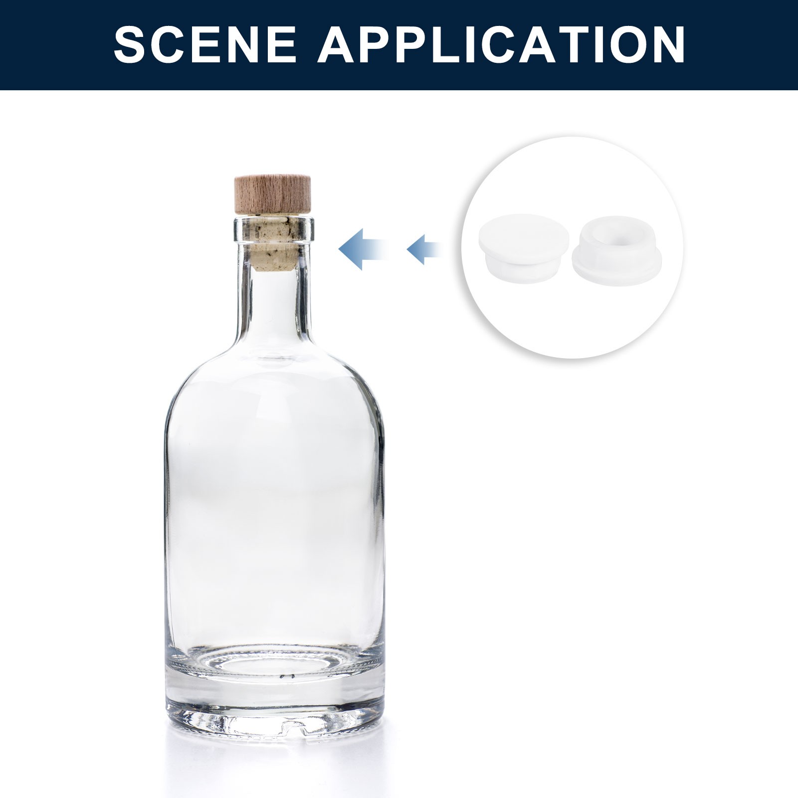 4Pcs White Plug Holes Rubber Button Plug for 32-33mm/1.26-1.3" Hole