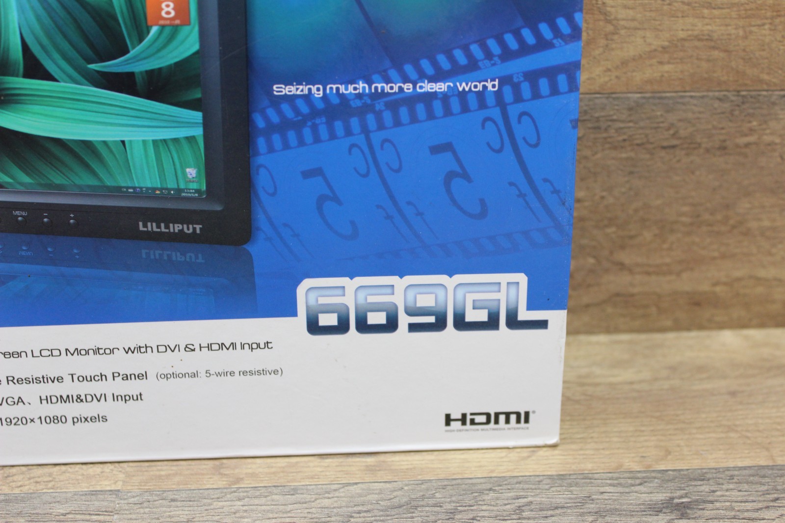 Used Lilliput 869GL 8" Touch Screen Monitor VGA HDMI Inputs for Auto / Car / PC