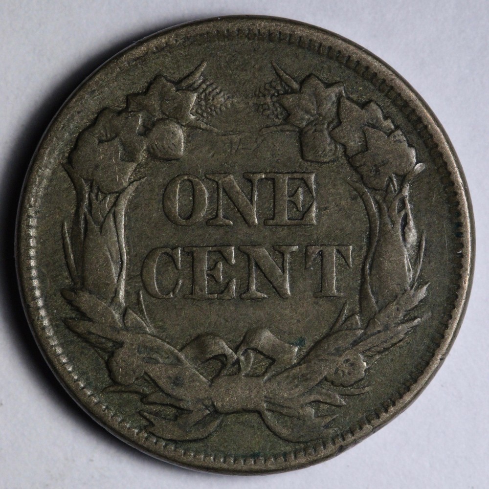 1857 Flying Eagle Cent Penny VF+/XF E115 SGAMI