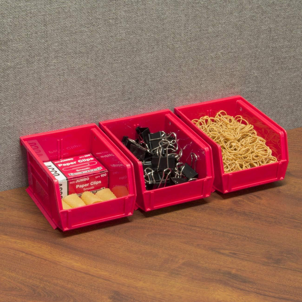 Akro-Mils 30210 Akrobins Plastic Storage Bins, Space-Saving Stackable Bins for G