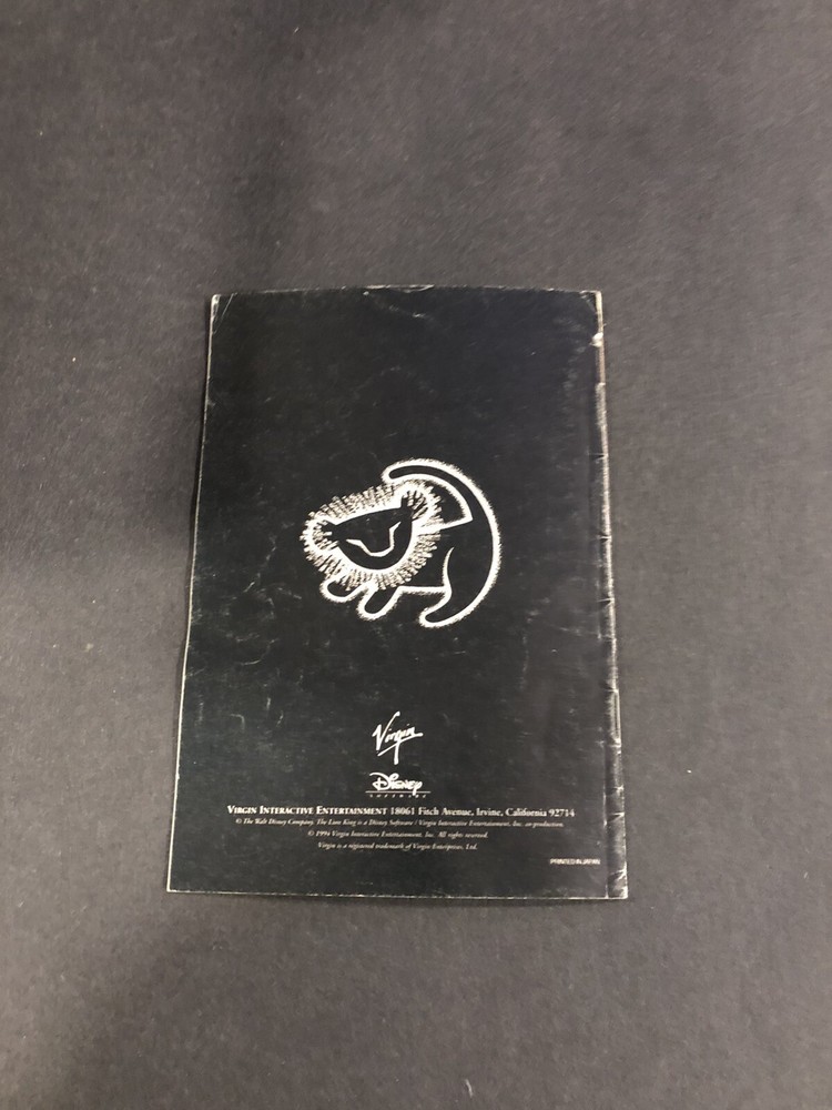 Lion king snes manual