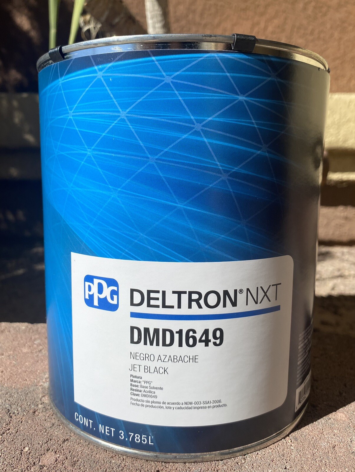DMD1649 PPG Refinish Deltron 1 Gallon Jet Black Basecoat Paint