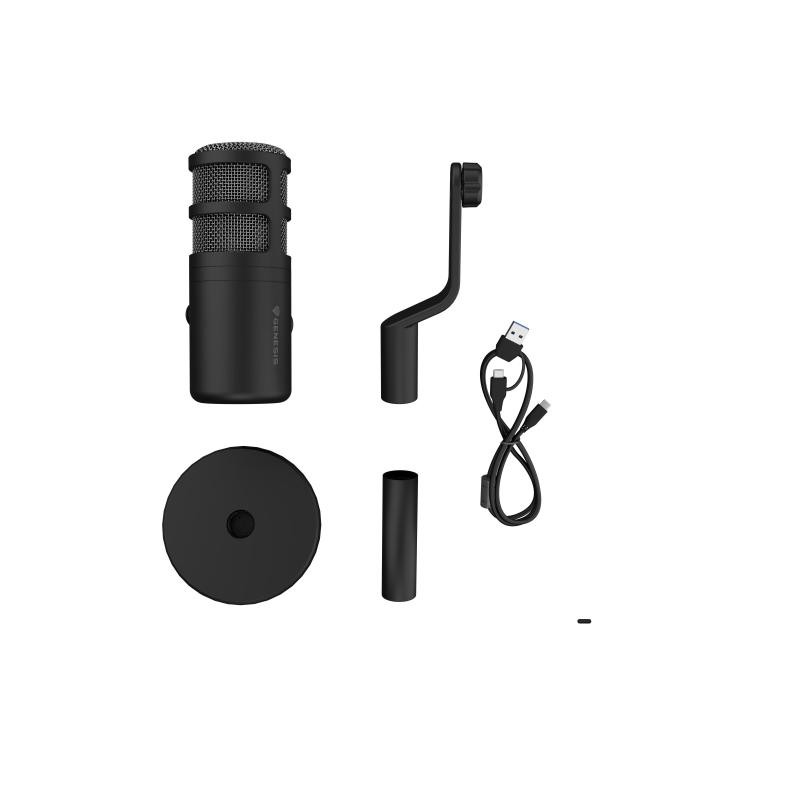 GENESIS Radium 350D Black Microphone for PC