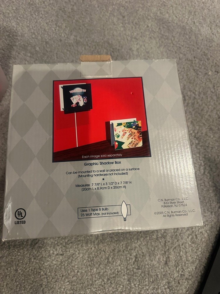 Vegas Lights Graphic Shadow Box