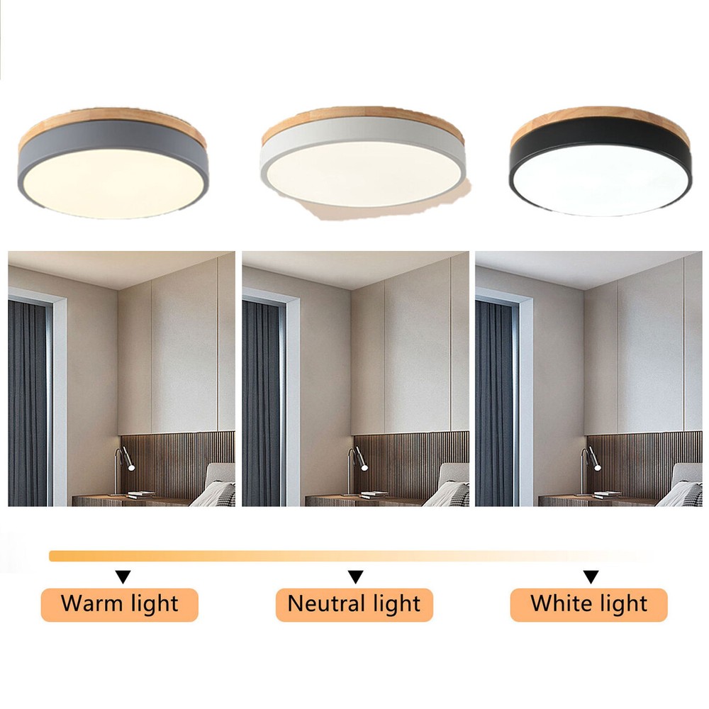 Dimmable LED Close to Ceiling Light Mount Ceiling Light Circle Lighting