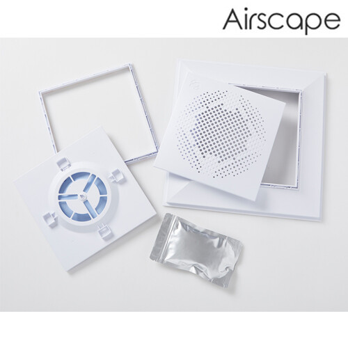 Bathroom ceiling Ventilation Backdraft air Damper AirScape with bigger bracket