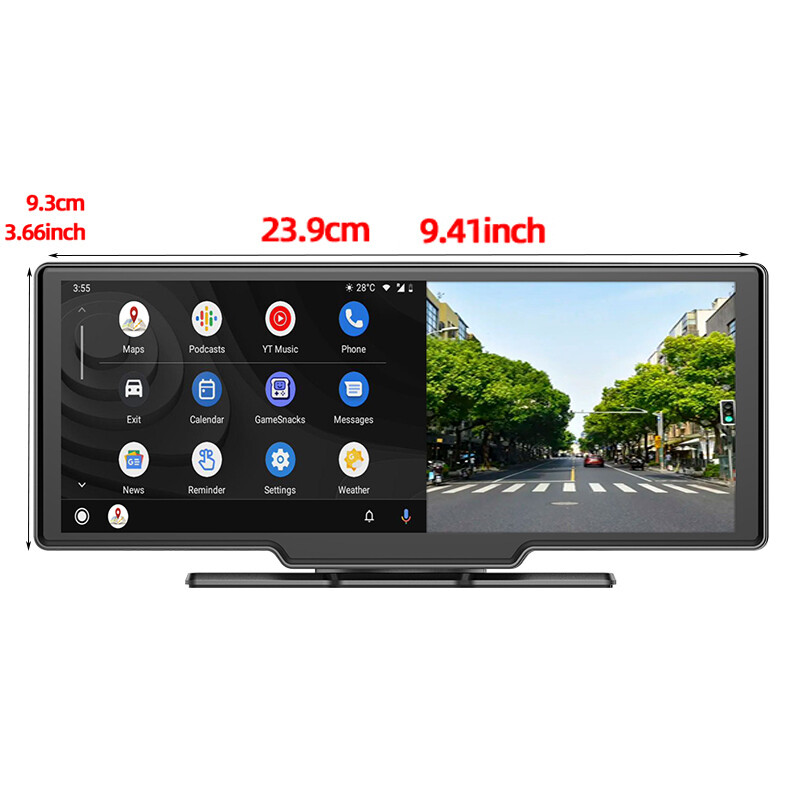 10 Inch Mirror Link Bluetooth AUX Camera Touch Screen FM Carplay Android Auto