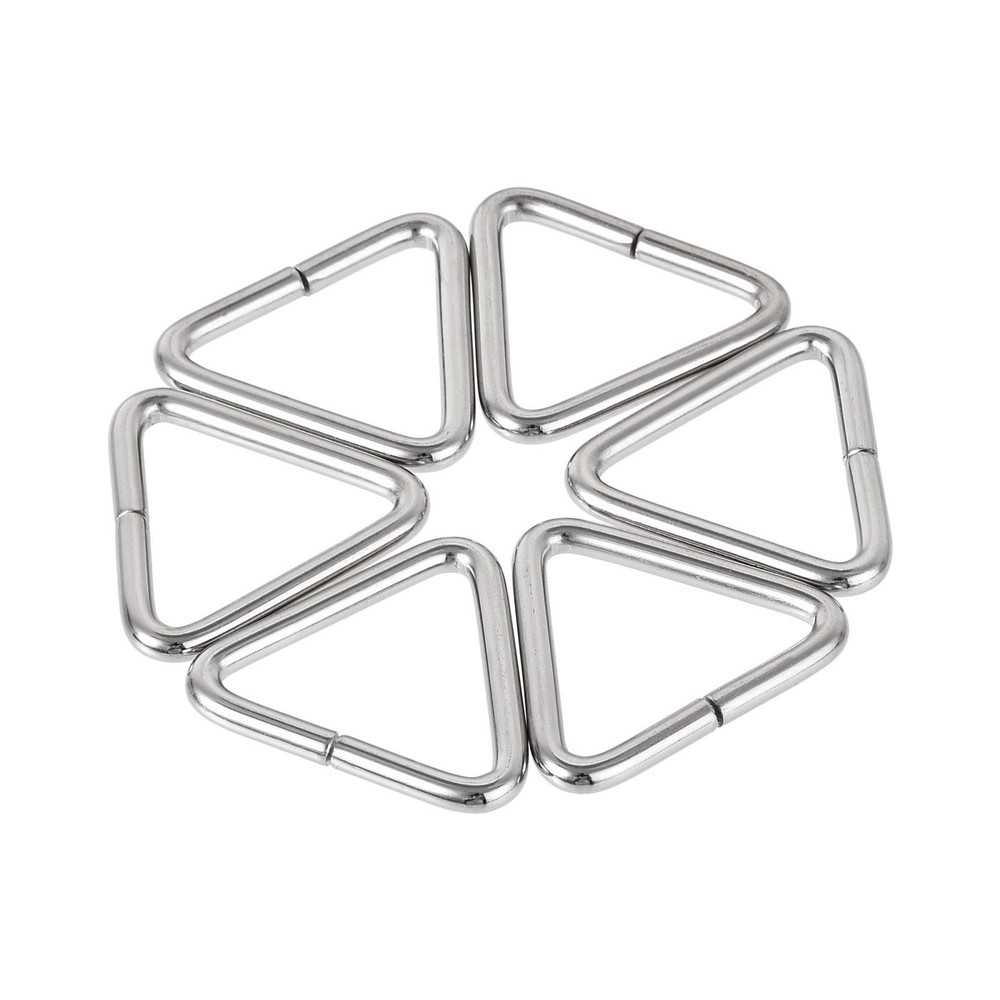Metal Triangle Ring Buckle 0.79" (20mm) Inner Width 10pcs