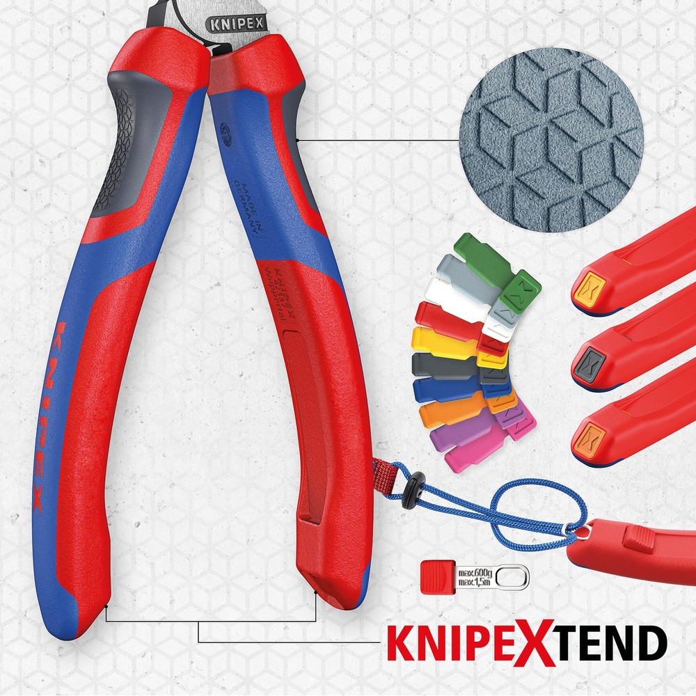 Knipex Half-Round Crimping Pliers for end sleeves (ferrules) - MultiGrip