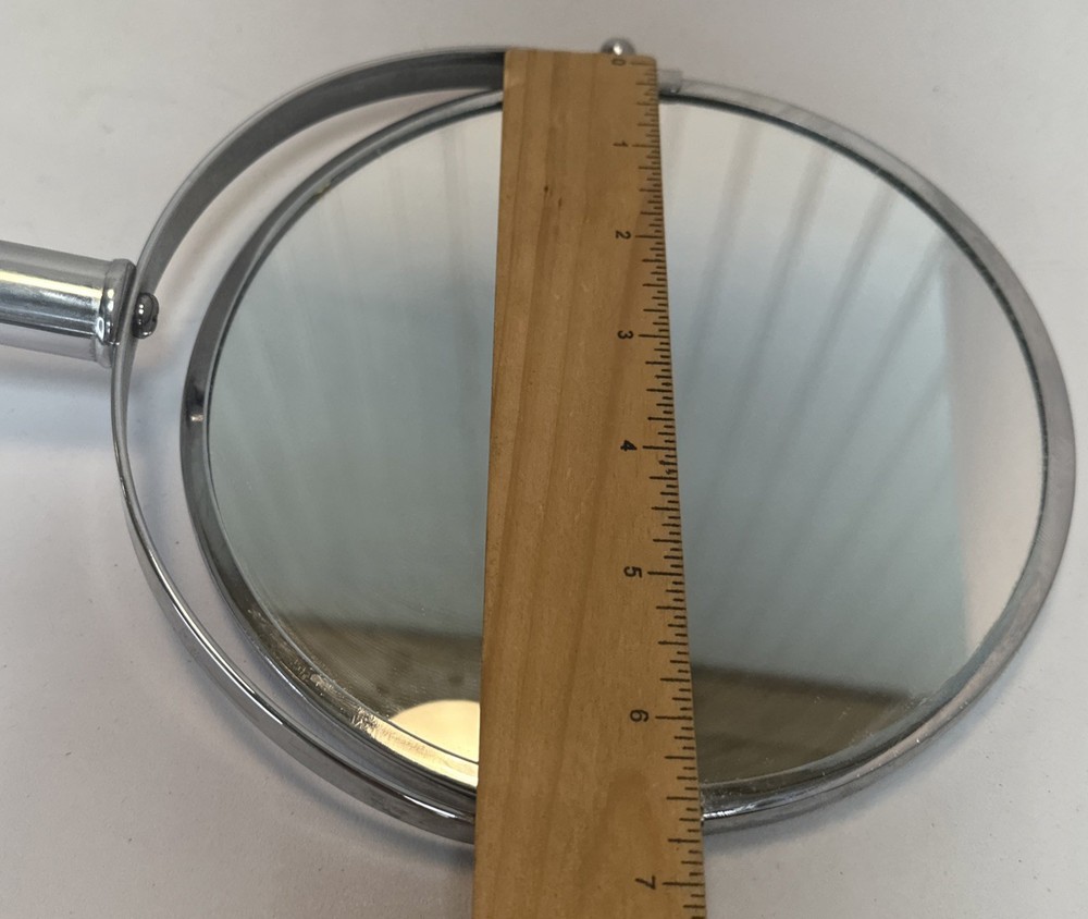 Vanity Makeup Mirror (Double Sided/Swivel) w/Magnification