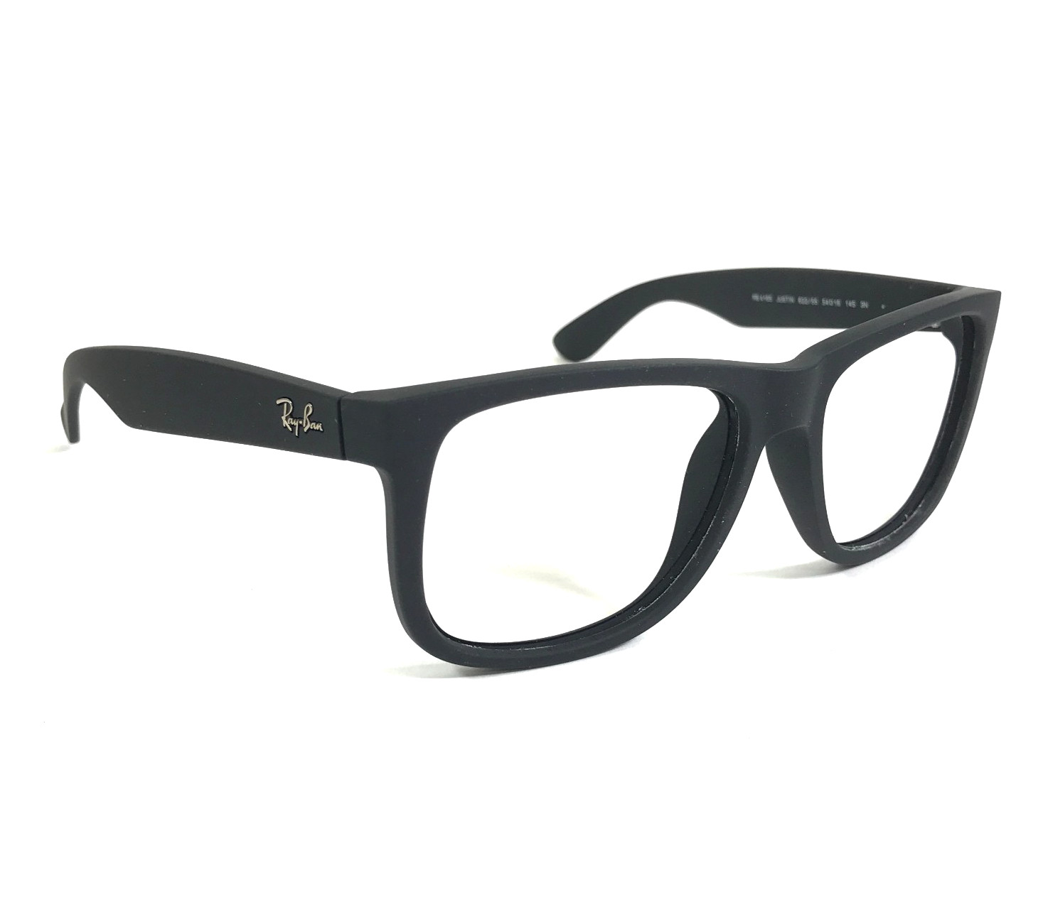 Ray-Ban Eyeglasses Frames RB4165 JUSTIN 622/55 Rubberized Matte Black 54-16-145