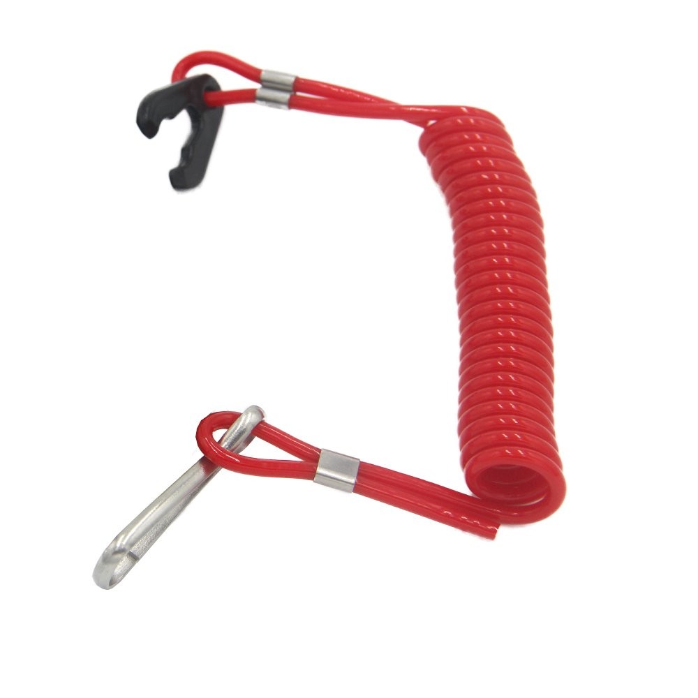 Universal Boat Outboard Engine Motor Kill Stop Switch & Safety Tether Lanyard