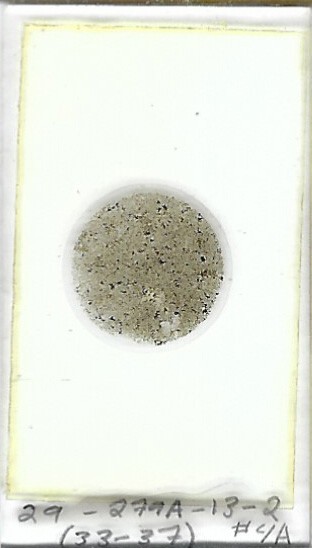 Thin-section Mount from DSDP Hole 279A Petrographic Microscope Slide 279A-13-2
