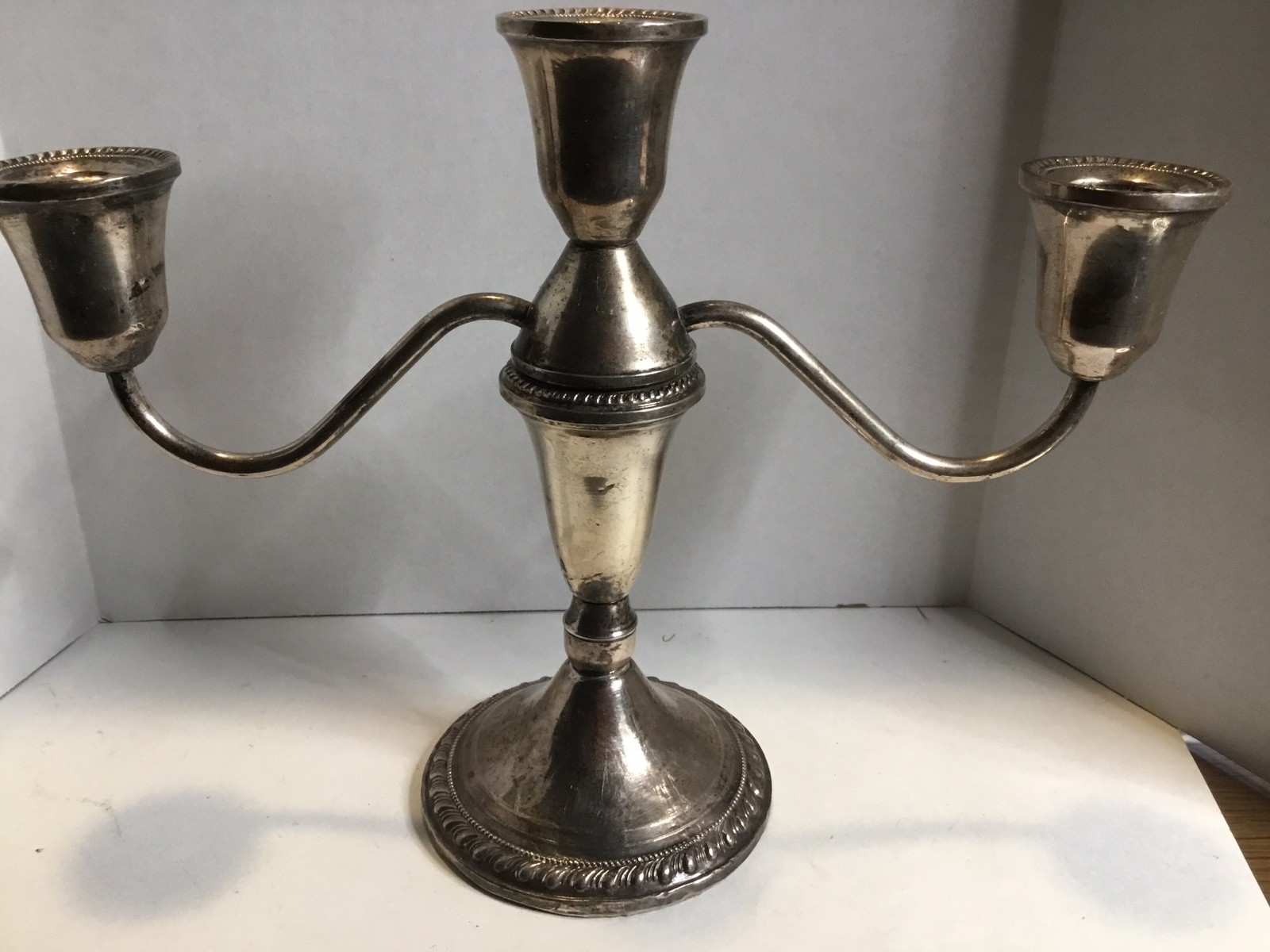 Sterling Silver Scrap Lot Duchin Candle Holder & Salt Shakers Weighted 620 Grams