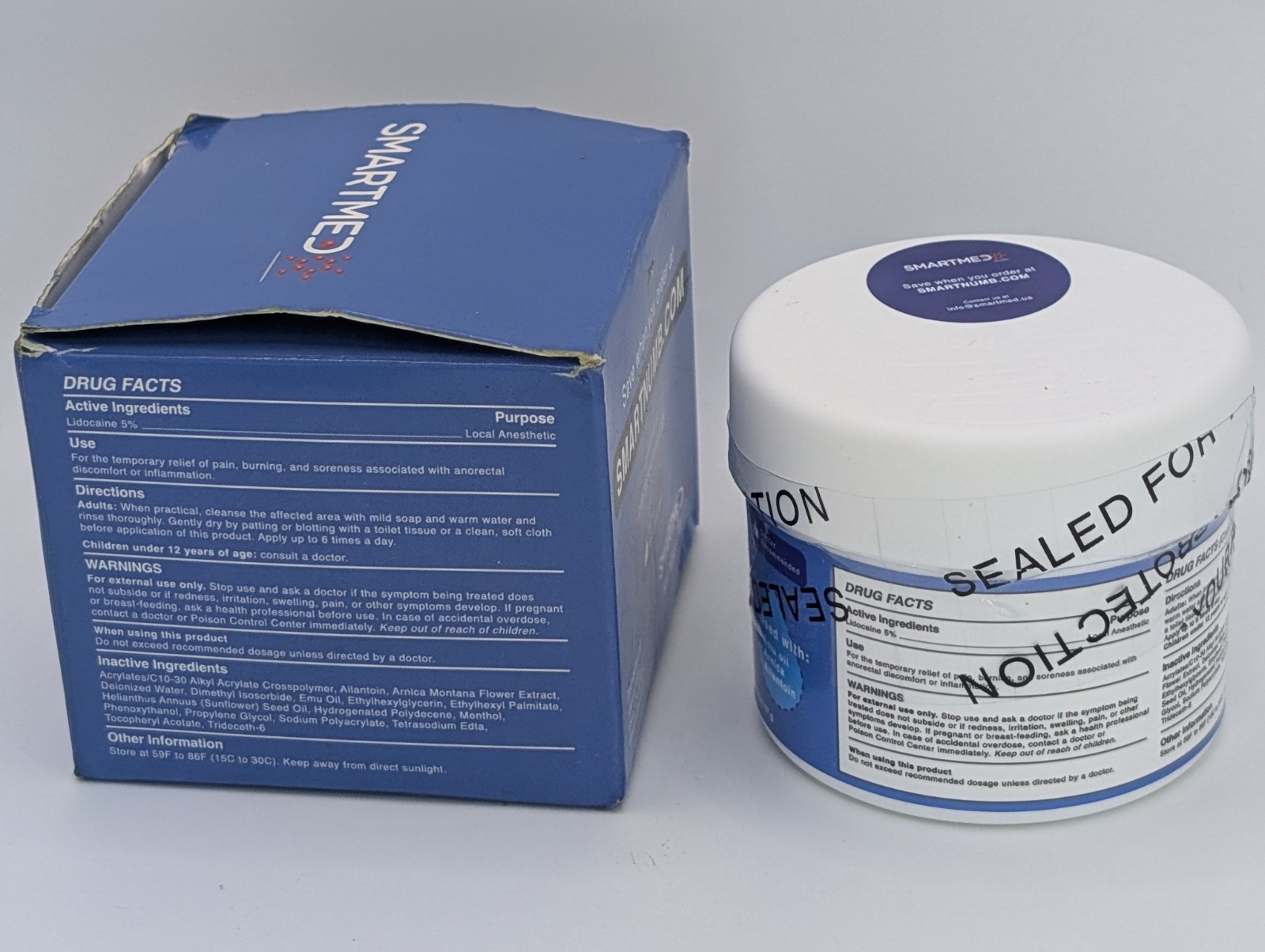 Numbing Cream Piercing Injections Waxing 2 Oz smart numb B67