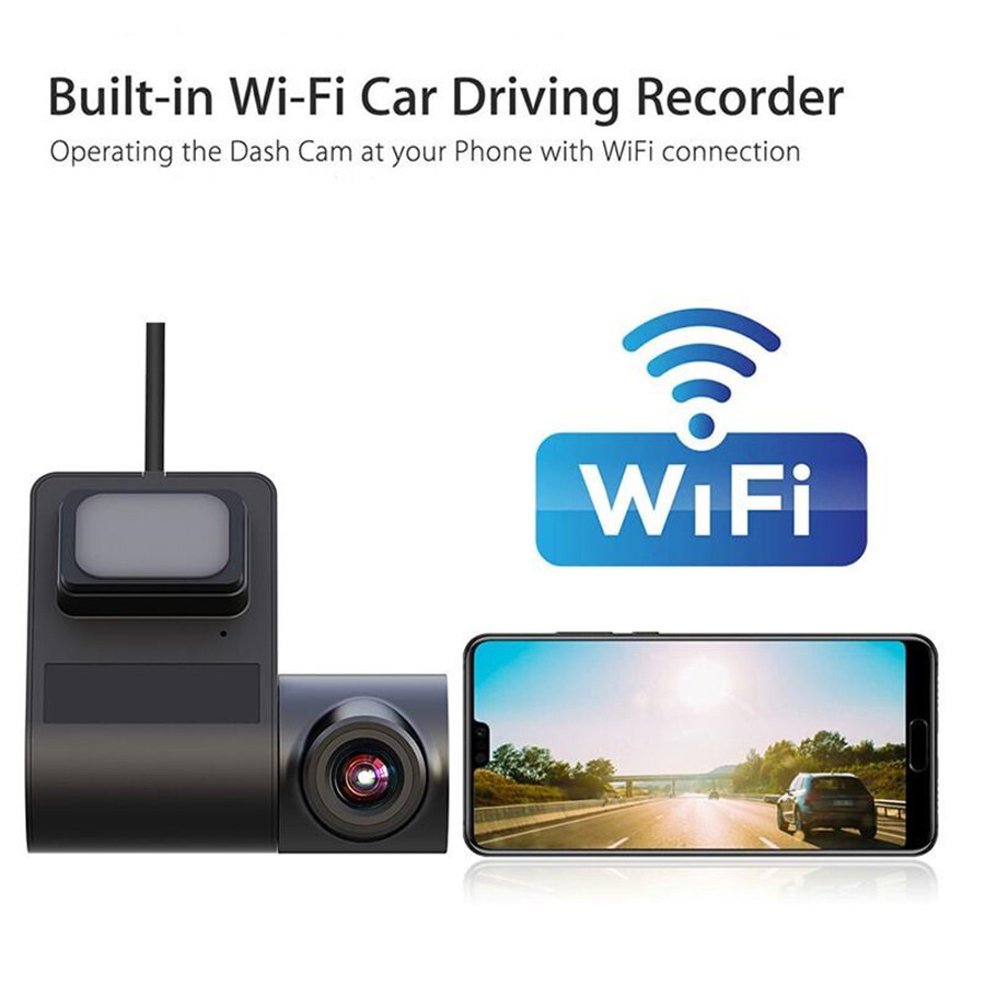 Car Front Windshield DVR Dash Camera Loop Recording ADAS 170° Wide Angle Dashcam
