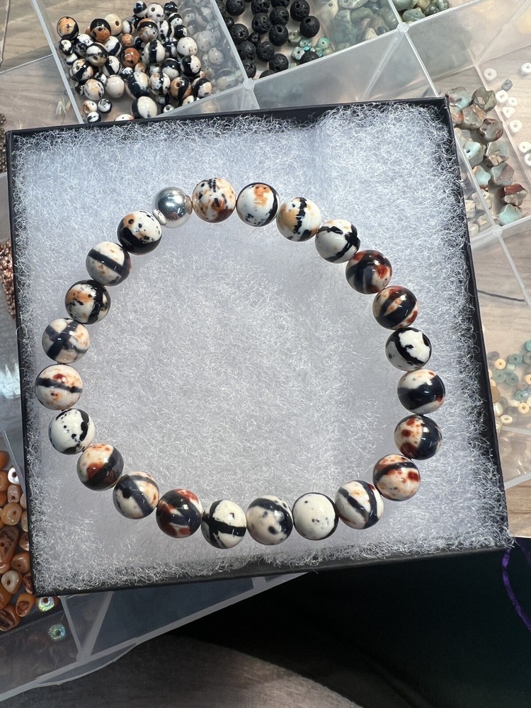 Handmade Stretch Granite Bracelet