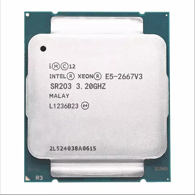 Intel Xeon E5-2667 v3 SR203 3.20GHz 20MB 8-Core LGA2011-3 CPU Processor