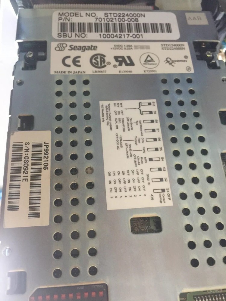 Seagate External STD224000N SCSI DDS3 Data Tape Drive, Rarely Used