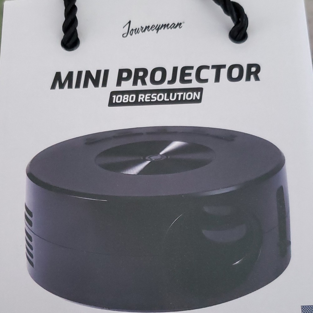 Journeyman Mini Projector 1080 Native Resolution Black Desktop