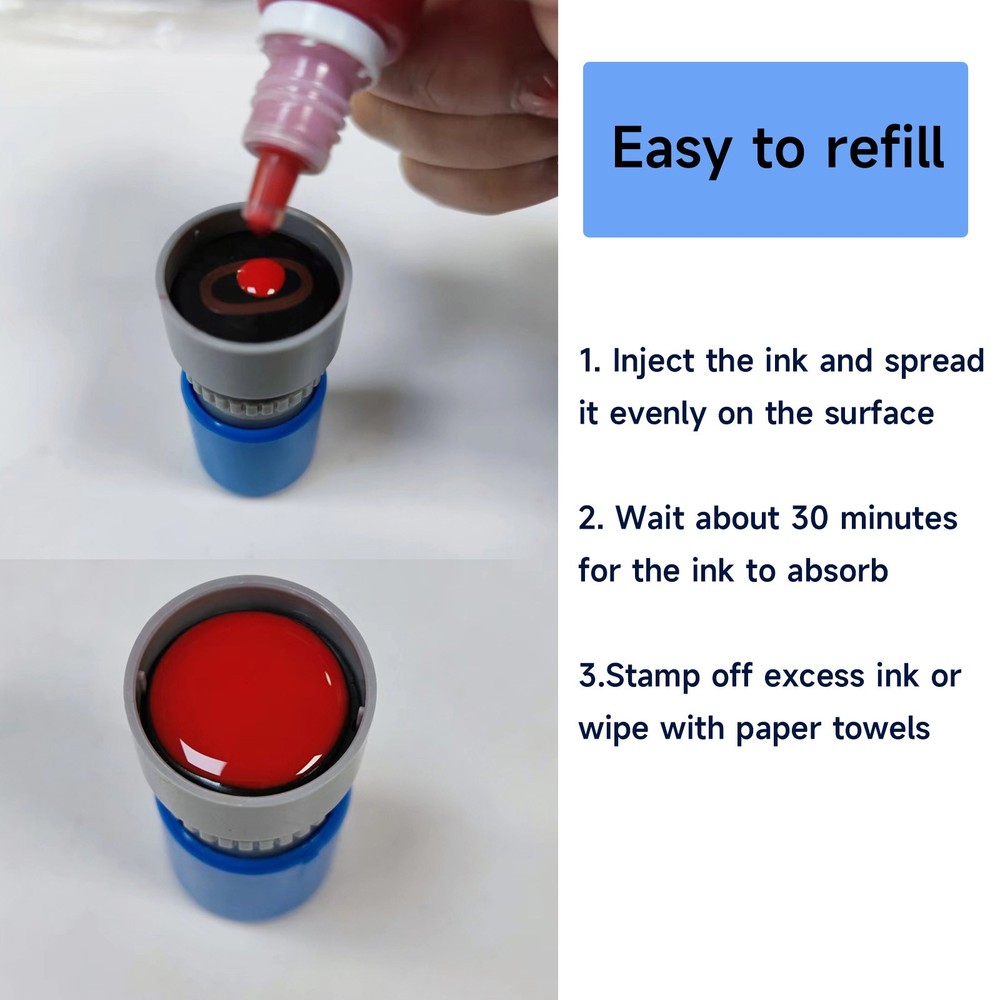 FAXED Stamp, Office Stamps Self Inking, Refillable Pre Inked(Model 1)