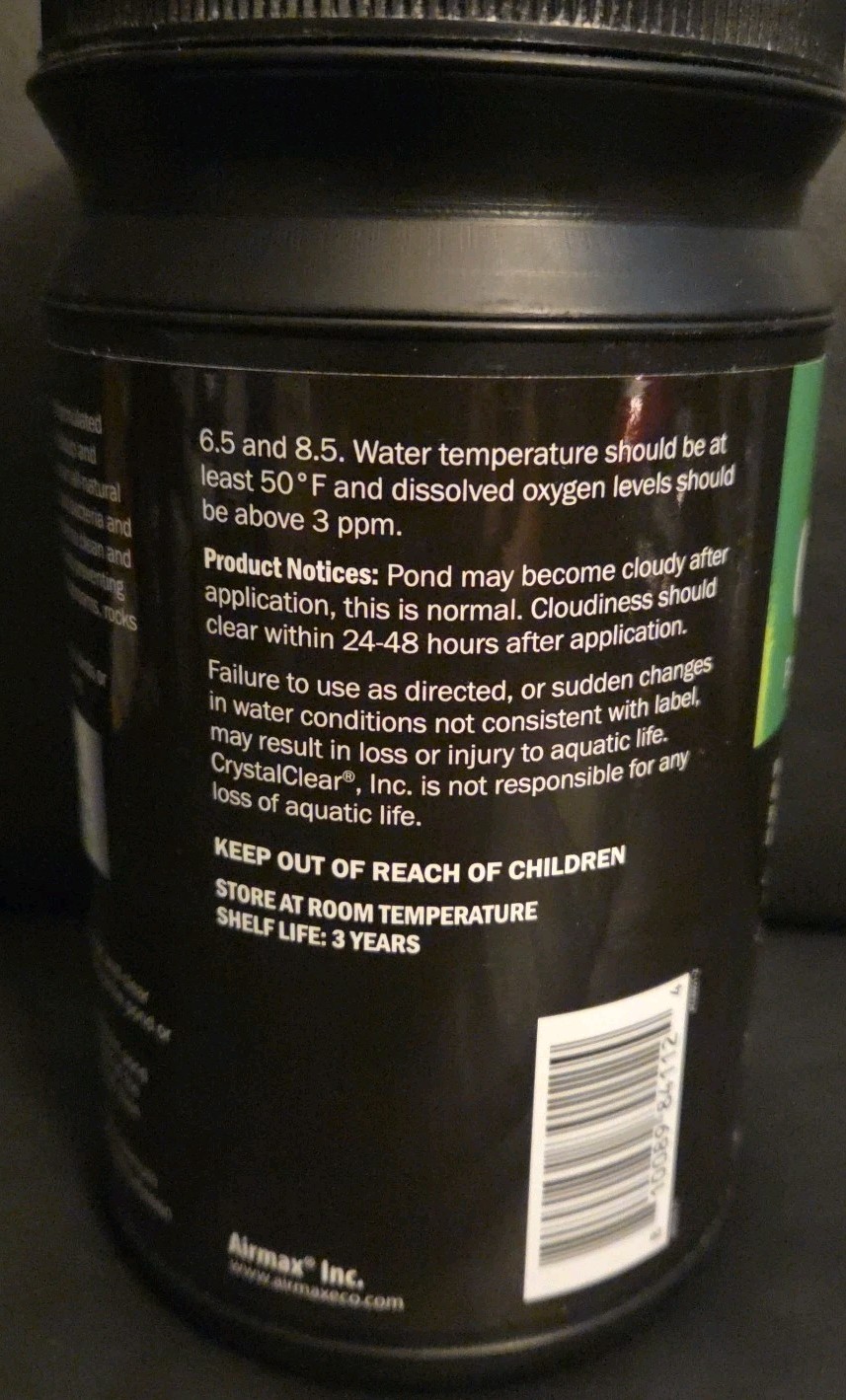CrystalClear ClarityMax All-Natural Pond, Stream, & Waterfall Treatment 2.5lbs